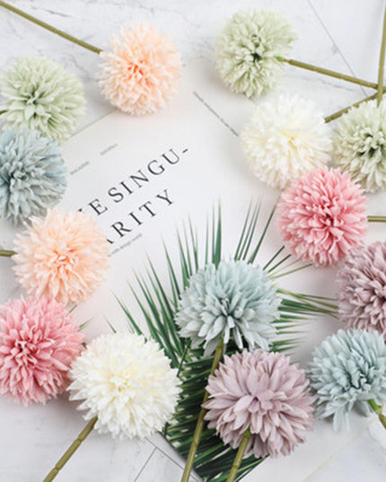 Chic Silk Dandelion Floral DIY Home Decoration Set - Elegant and Versatile