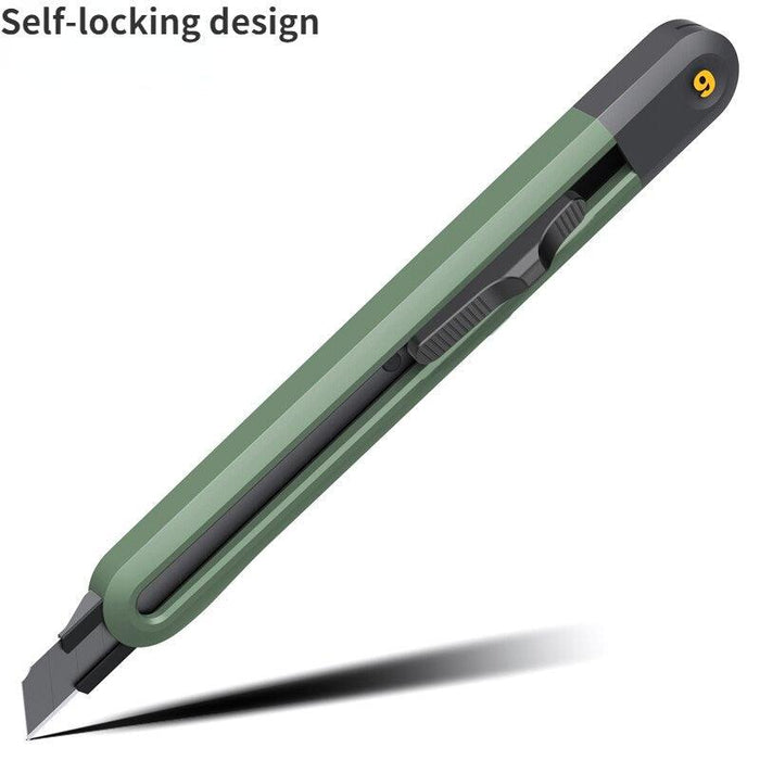 Effortless Precision Cutting: Deli Black SK2 Blade Utility Knife - Your Reliable Tool for Efficiency