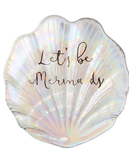 Seashell-Inspired Crystal Glass Jewelry Organizer - Chic and Elegant Storage Solution