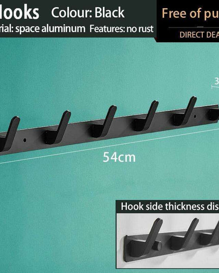 Space-Saving Aluminum Hook Organizer: Efficient and Stylish Storage for Any Room