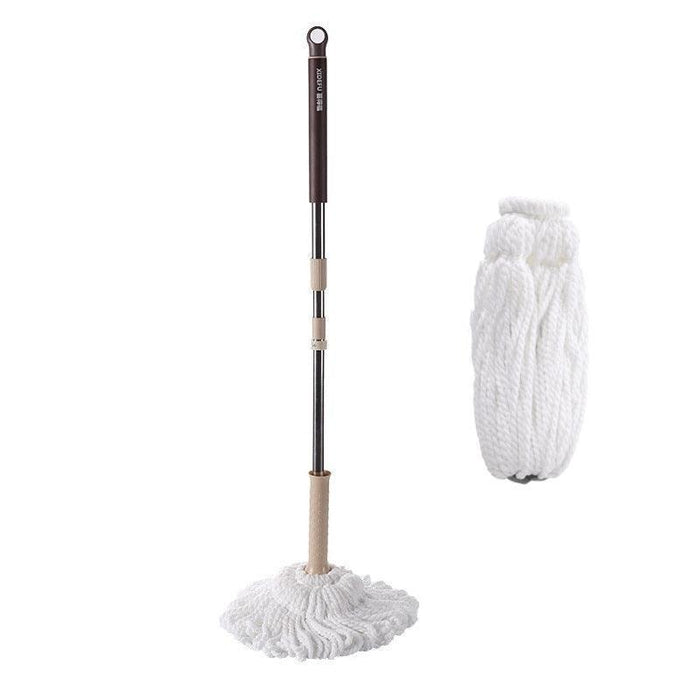 Telescopic Cotton Thread Mop Set with Adjustable Stainless Steel Handle