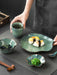 Japanese Lotus Leaf Hotel Vintage Dining Set with Kiln-Changing Tableware for Single Restaurant Use, Including Bowl, Spoon, and Cup