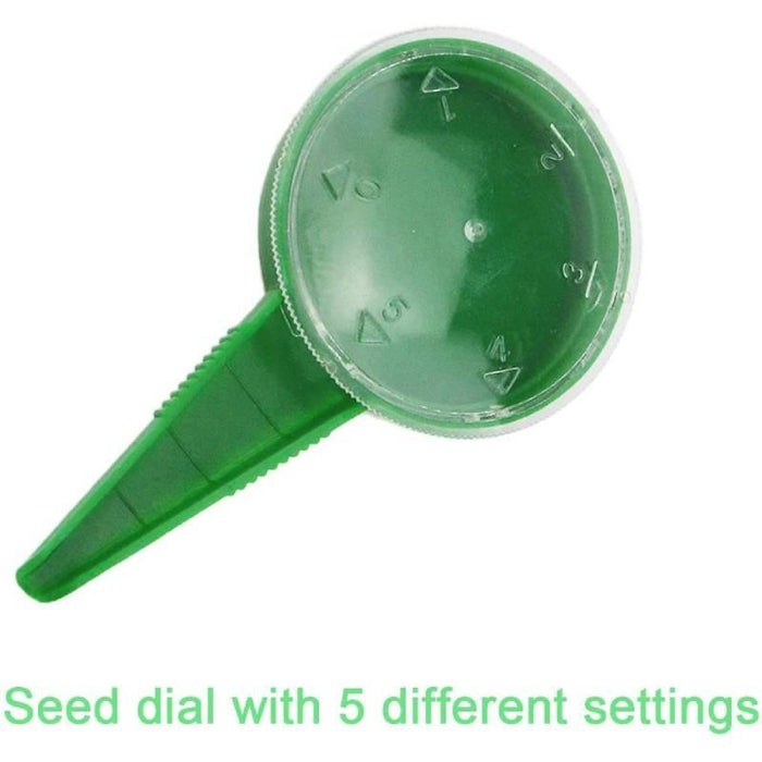 Floral Precision Planting Set: Adjustable Seed Sower Duo for Superior Garden Growth