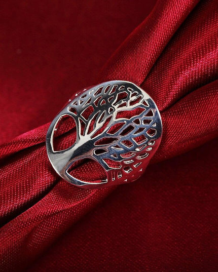 Sterling Silver Tree Rings - Luxurious Unisex Elegance for Every Occasion