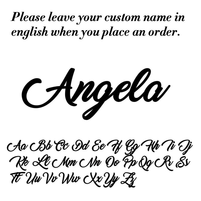 Personalized Stainless Steel Dual Name Band for Couples