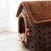 Cozy Arctic Velvet Long-eared Cat House for Small Pets
