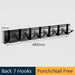 Modern Electroplated Aluminum Wall Hook Set - Elegant Storage Solution