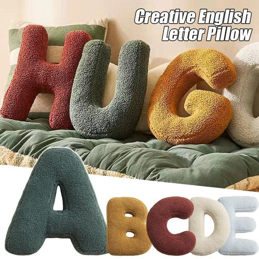 Lovely English Letters Cushion with PP Cotton Filler - 38x30cm