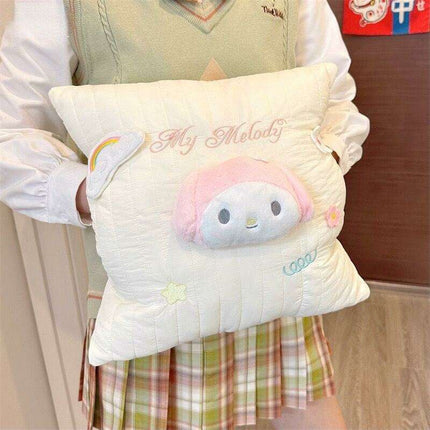 Charming My Melody & Kuromi Plush Cushions - Adorable Sanrio Home Decor Collection