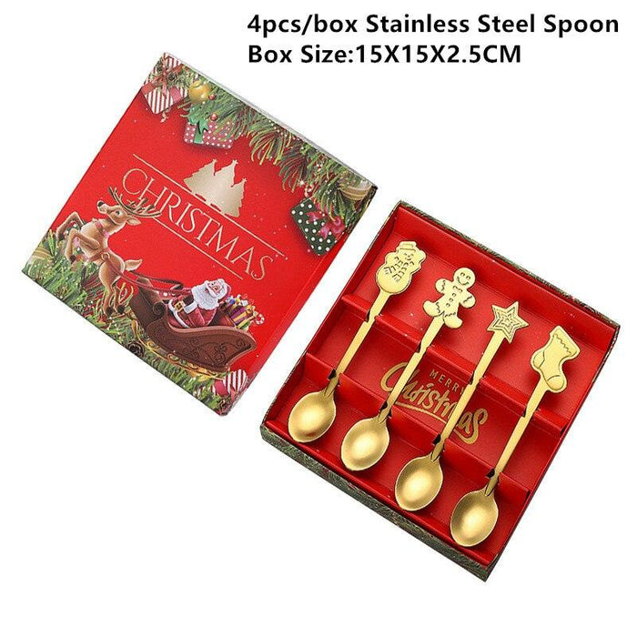 Elevate Your Christmas Dining Experience with Festive Spoon Set