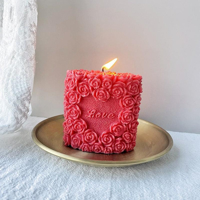 Valentine's Day Rose Silicone Mold for DIY Aromatherapy Candles