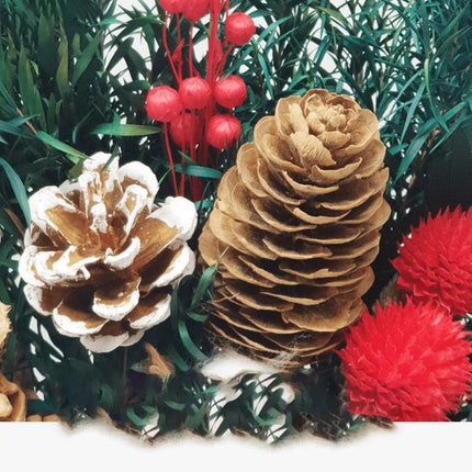 Nordic Serenity Dried Eucalyptus and Cotton Bouquet - Lasting Decor, 10-30 Stems, 35cm