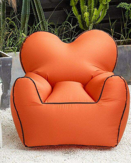 Portable Wind-Resistant Inflatable Lounge Chair with Ground Nail Stabilization - The Ultimate Relaxation Companion