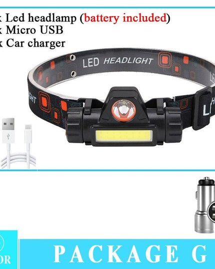 Compact Adventure COB Headlamp with Customizable Lighting and Comfort Fit