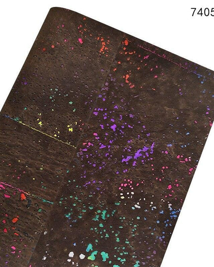 Cork-Style Synthetic Leather Fabric for Creative Crafting Projects
