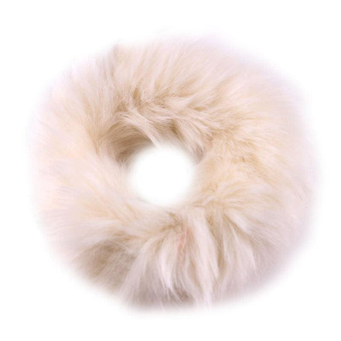 Winter Velvet Plush Scrunchies Set - 7-Piece Elastic Hair Bands Variety Pack