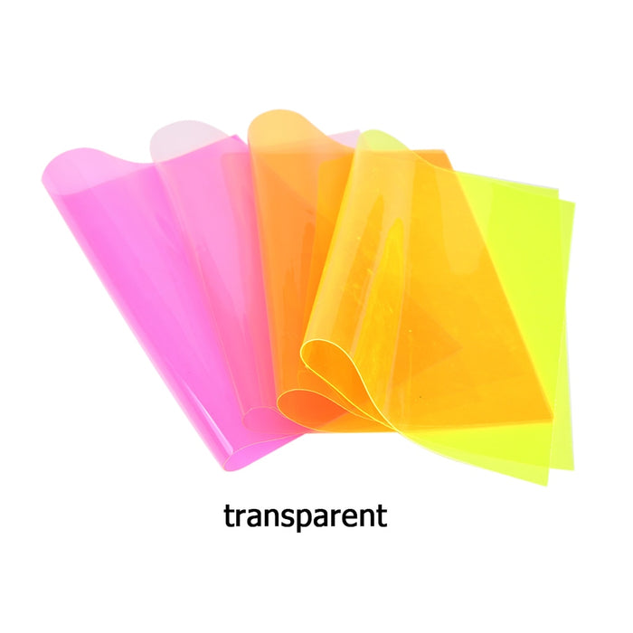 Candy Jelly Transparent Shiny Vinyl Sheets: Elegant DIY Fabric Kit for Chic Creations