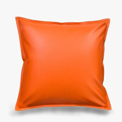 Stylish Faux Leather Cushion Cover - Elegant Accent for Modern Interiors