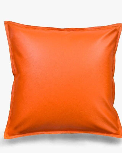 Stylish Faux Leather Cushion Cover - Elegant Accent for Modern Interiors