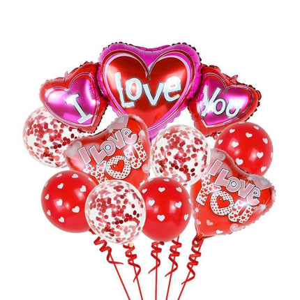 Romantic Red Heart Foil Balloon: Heartfelt Love Letter Design for Unforgettable Celebrations