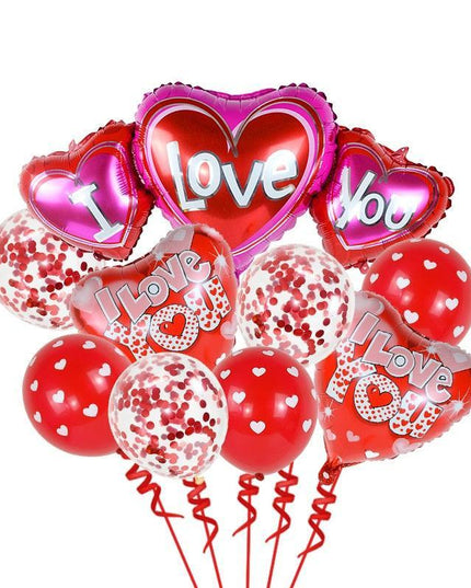 Romantic Red Heart Foil Balloon: Heartfelt Love Letter Design for Unforgettable Celebrations