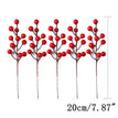 5pcs red fruit fork