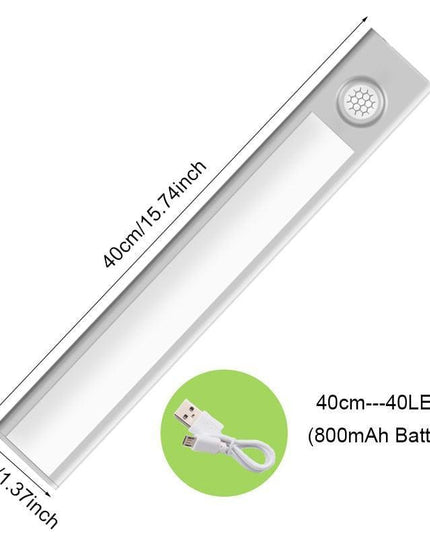 Smart Motion Sensor LED Under Cabinet Light with Customizable Color Settings