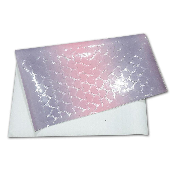 Heartfelt Heart Patterned Faux Leather Crafting Sheets with Customizable Sizes