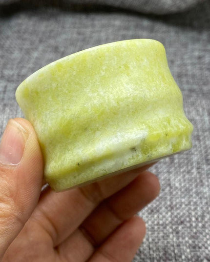 Emerald Jade Tea Cup Collection - Handcrafted Timeless Beauty