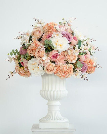 Charming Silk Floral Sphere with Roses and Hydrangeas - Perfect for Special Events and Celebrations