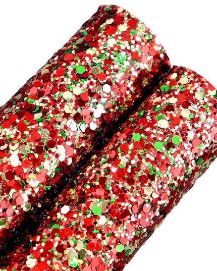Sparkling Holiday Glitter Fabric Roll - XL Size for Creative Crafts