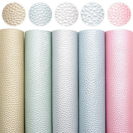 Sparkling Faux Leather DIY Craft Kit: Shimmering Fabric Collection for Creative Projects