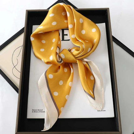 Elegant Leopard Print Silk Scarf - Premium Women's Fashion Accessory