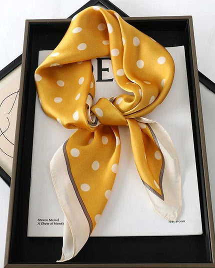 Elegant Leopard Print Silk Scarf - Premium Women's Fashion Accessory