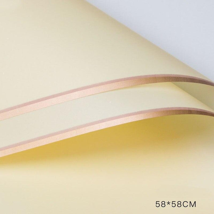 Luxurious Gold Rose Blossom Tissue Paper Set - 20 Sheets (58x58cm)