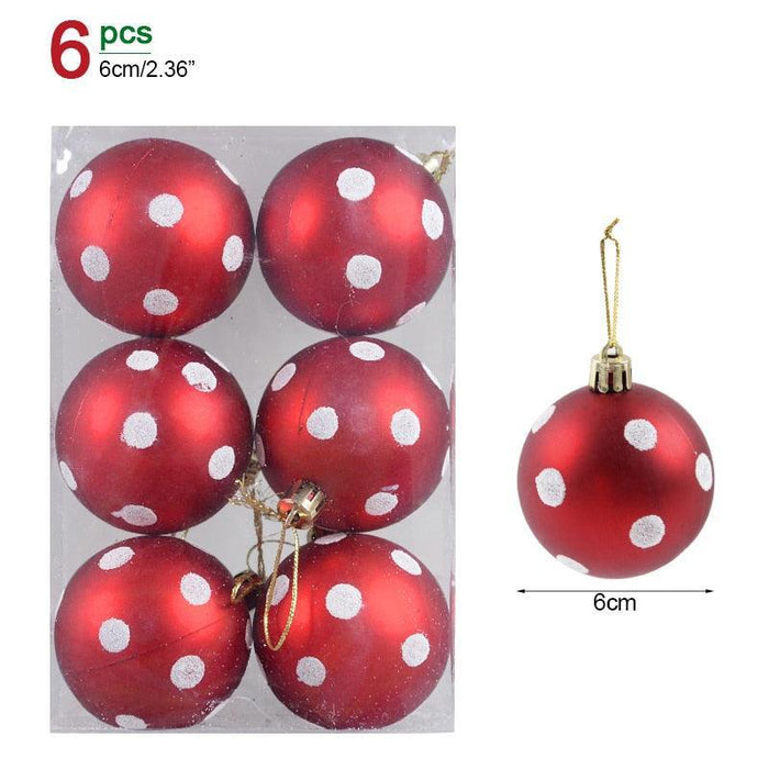 Festive Glittering Holiday Bauble Set