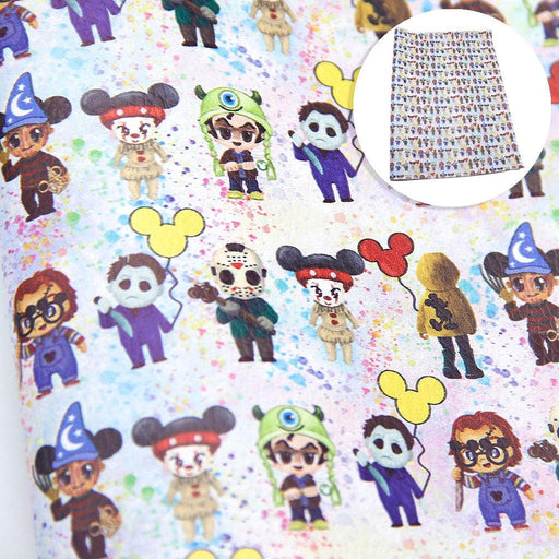 Mickey Mouse Style Faux Leather Sheets - Ideal for DIY Jewelry & Hair Ornaments