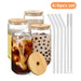 Glass Tumbler Set for Refreshing Beverages - 4-Piece Drinkware Collection