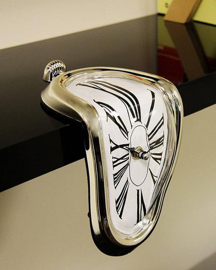 Surrealist Melting Timekeeper - Dali-Inspired Artistic Clock for Unique Home Decor