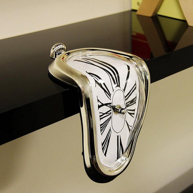 Surrealist Melting Timekeeper - Dali-Inspired Artistic Clock for Unique Home Decor