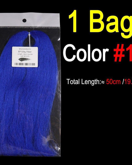 Vivid Synthetic Hair Fly Tying Material - High-Quality Fiber for Authentic Fly Designs