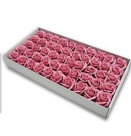 Blossoming Rose Soap Flower Collection - 50 Piece Set for Elegant Decor and Special Occasions