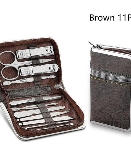 Premium Stainless Steel Nail Care Set with Portable Case: All-in-One Manicure Essentials for Professionals and Enthusiasts