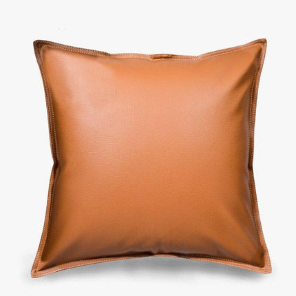 Stylish Faux Leather Cushion Cover - Elegant Accent for Modern Interiors