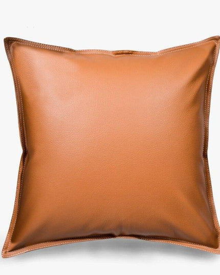 Stylish Faux Leather Cushion Cover - Elegant Accent for Modern Interiors