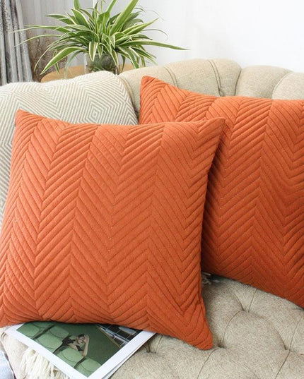 Chic Dual-Design Velvet Pillow Cover Set - Stylish Home Essential