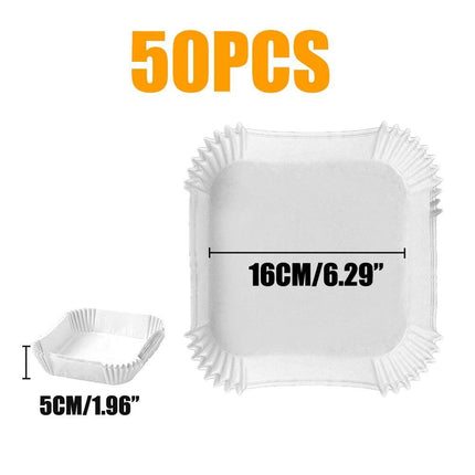 Round Non-Stick Parchment Paper Liners for Effortless Air Fryer Cooking