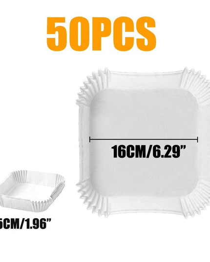 Round Non-Stick Parchment Paper Liners for Effortless Air Fryer Cooking