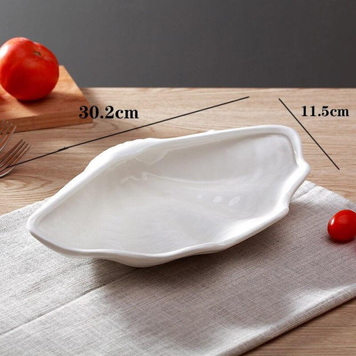 Clam Shell Elegance Ceramic Plate Collection