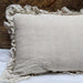 Elegant French Linen Pillow Shams with Ruffle Detail - Vintage Charm
